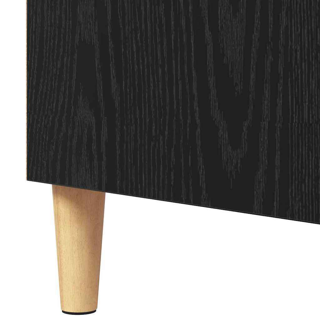 Sideboard Black Oak 57 x 35 x 89.5 cm Engineered Wood