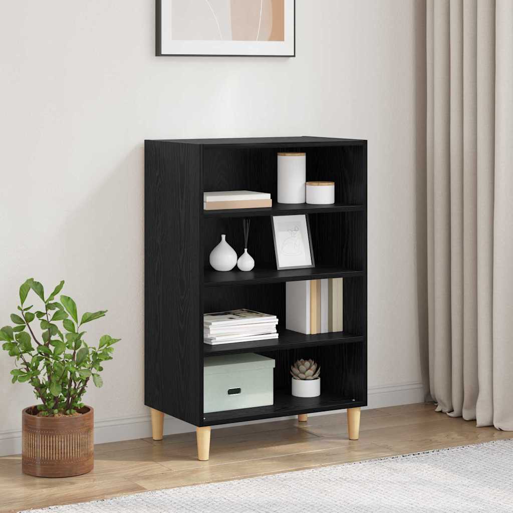 Sideboard Black Oak 57 x 35 x 89.5 cm Engineered Wood