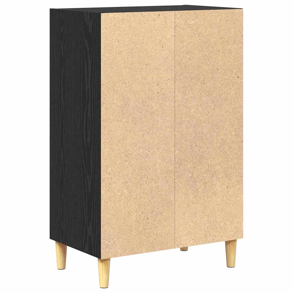 Sideboard Black Oak 57 x 35 x 89.5 cm Engineered Wood