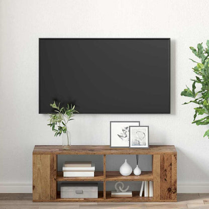 TV Cabinet Set Old Wood 102 x 35 x 35 cm Engineered Wood