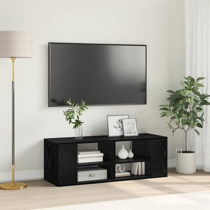 TV Cabinet Set 102 x 35 x 35 cm Black Oak Engineered Wood