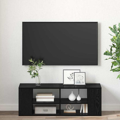 TV Cabinet Set 102 x 35 x 35 cm Black Oak Engineered Wood