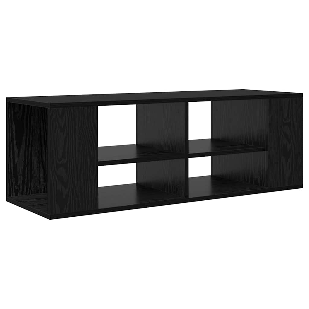 TV Cabinet Set 102 x 35 x 35 cm Black Oak Engineered Wood