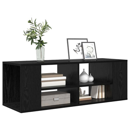TV Cabinet Set Black Oak 102 x 35 x 35 cm Engineered Wood