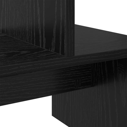TV Cabinet Set Black Oak 180.5 x 30 x 43 cm Engineered Wood