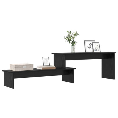 TV Cabinet Set 180.5 x 30 x 43 cm Black Oak Engineered Wood