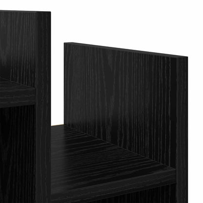 Side Cabinet Black Oak 60 x 26 x 60 cm Engineered Wood