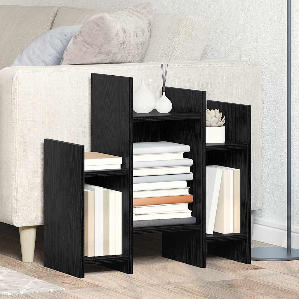 Side Cabinet Black Oak 60 x 26 x 60 cm Engineered Wood