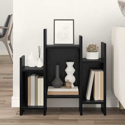 Side Cabinet Black Oak 60 x 26 x 60 cm Engineered Wood
