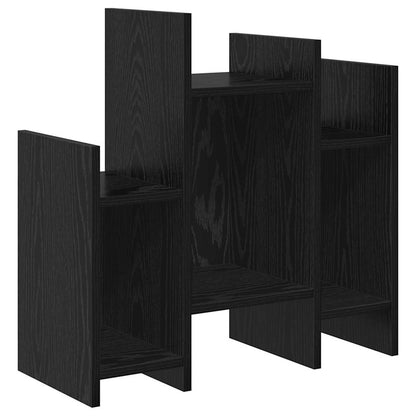 Side Cabinet Black Oak 60 x 26 x 60 cm Engineered Wood