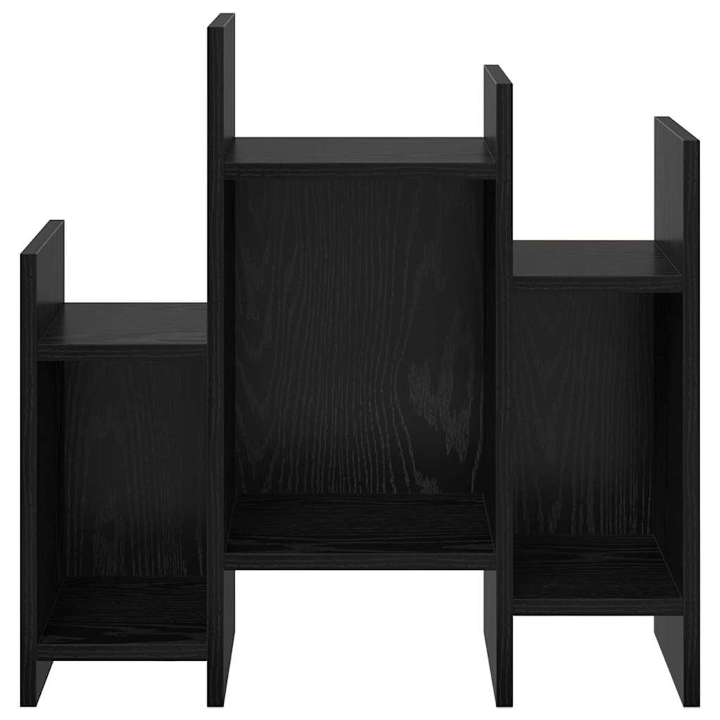 Side Cabinet Black Oak 60 x 26 x 60 cm Engineered Wood