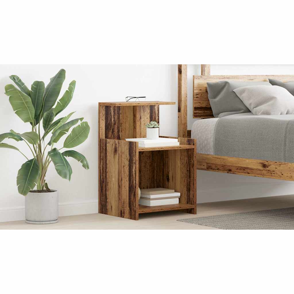Bedside Cabinet 2 pcs Old Wood 40 x 35 x 60 cm Engineered Wood