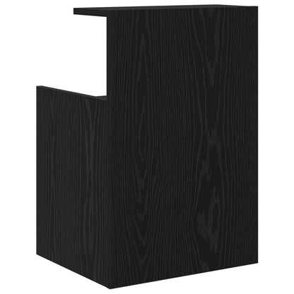 Bedside Cabinet Black Oak 40 x 35 x 60 cm Engineered Wood