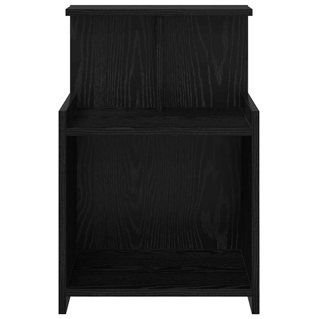 Bedside Cabinet Black Oak 40 x 35 x 60 cm Engineered Wood