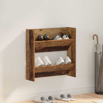 Shoe Cabinet Old Wood 60 x 18 x 60 cm Engineered Wood