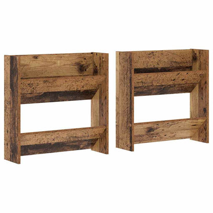 Shoe Cabinet 2 pcs Old Wood 60 x 18 x 60 cm Engineered Wood