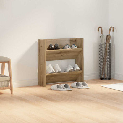 Shoe Cabinet Artisan Oak 60 x 18 x 60 cm Engineered Wood