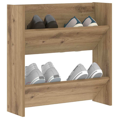Shoe Cabinet Artisan Oak 60 x 18 x 60 cm Engineered Wood