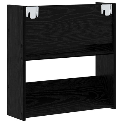 Shoe Cabinet 2 pcs 60 x 18 x 60 cm Engineered Wood Black Oak