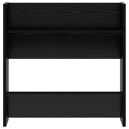Shoe Cabinet 2 pcs 60 x 18 x 60 cm Engineered Wood Black Oak