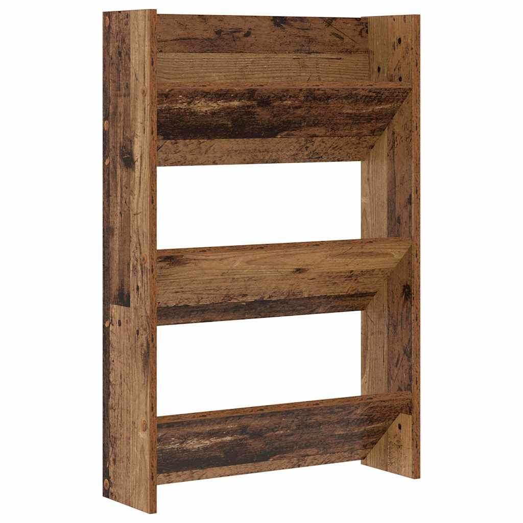 Shoe Cabinet 2 pcs Old Wood 60 x 18 x 90 cm Engineered Wood
