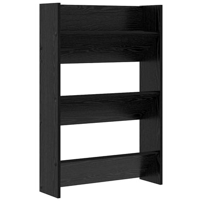 Shoe Cabinet 2 pcs 60 x 18 x 90 cm Engineered Wood Black Oak