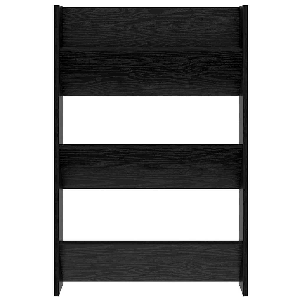 Shoe Cabinet 2 pcs 60 x 18 x 90 cm Engineered Wood Black Oak