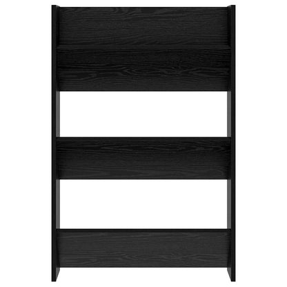Shoe Cabinet 2 pcs 60 x 18 x 90 cm Engineered Wood Black Oak