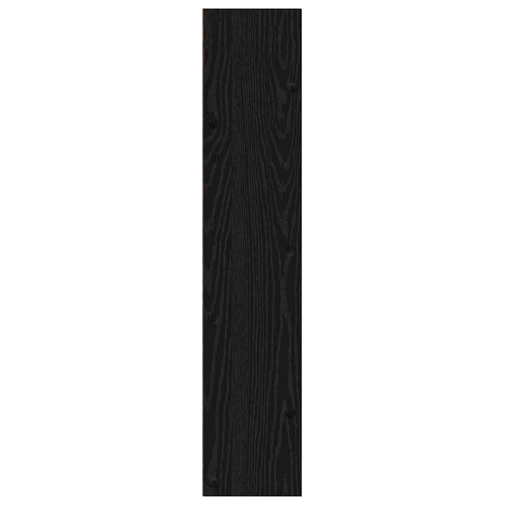 Shoe Cabinet 2 pcs 60 x 18 x 90 cm Engineered Wood Black Oak