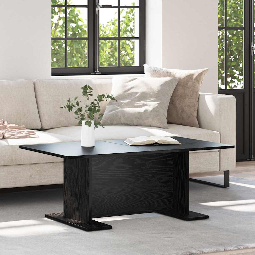 Coffee Table Black oak 103.5 x 60 x 40 cm Engineered wood