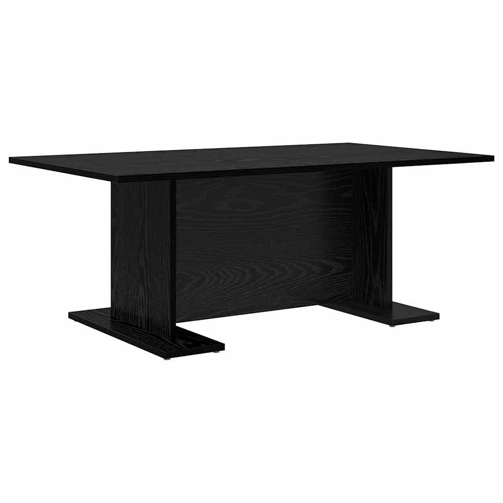 Coffee Table Black oak 103.5 x 60 x 40 cm Engineered wood