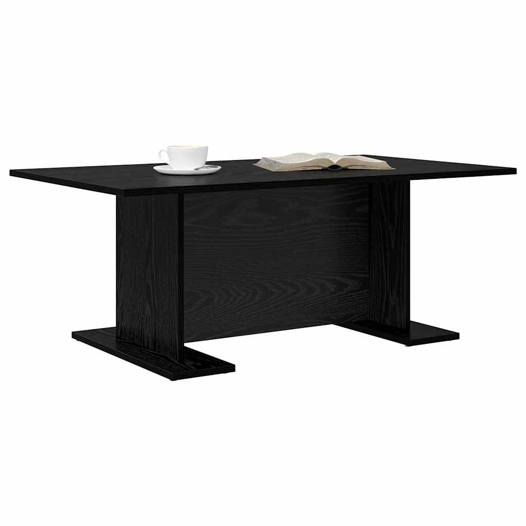 Coffee Table Black oak 103.5 x 60 x 40 cm Engineered wood