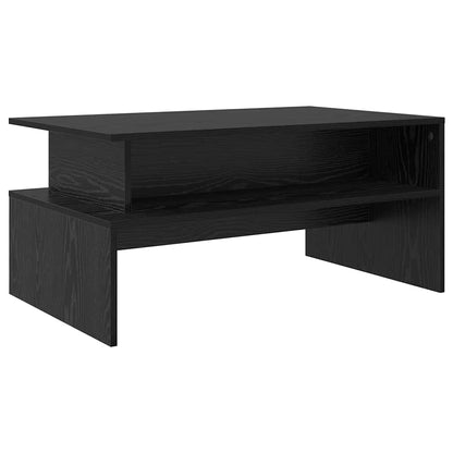 Coffee Table Black Oak 90 x 55 x 42.5 cm Engineered Wood