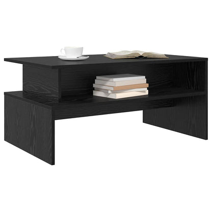 Coffee Table Black Oak 90 x 55 x 42.5 cm Engineered Wood