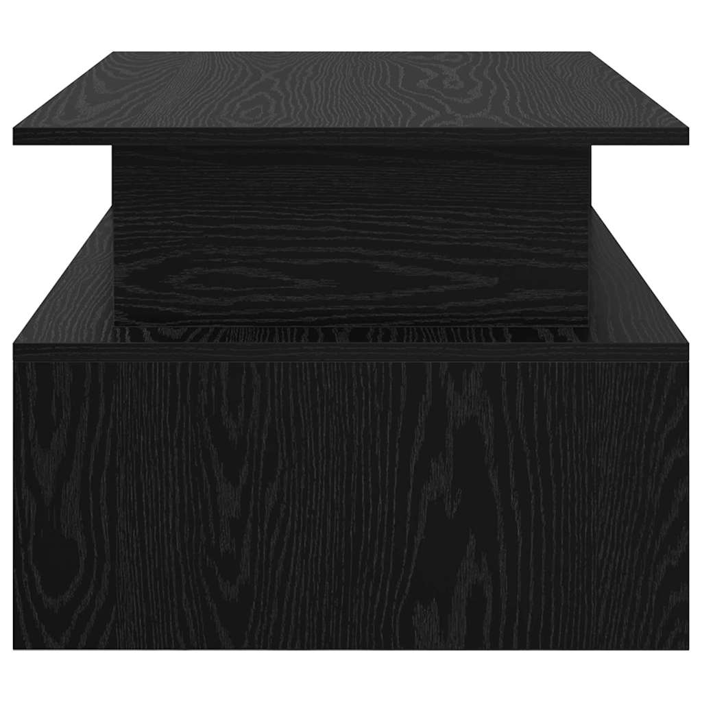 Coffee Table Black Oak 90 x 55 x 42.5 cm Engineered Wood