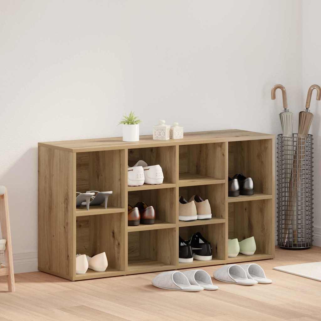Shoe Bench 103 x 30 x 54.5 cm Engineered Wood Artisan Oak