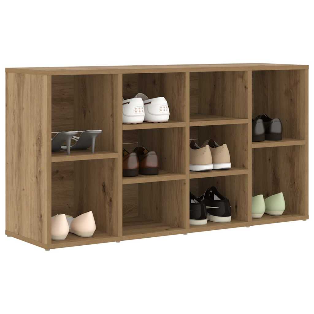Shoe Bench 103 x 30 x 54.5 cm Engineered Wood Artisan Oak