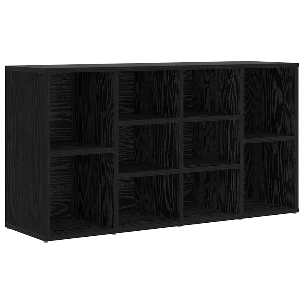 Shoe Bench Black Oak 103 x 30 x 54.5 cm Engineered Wood