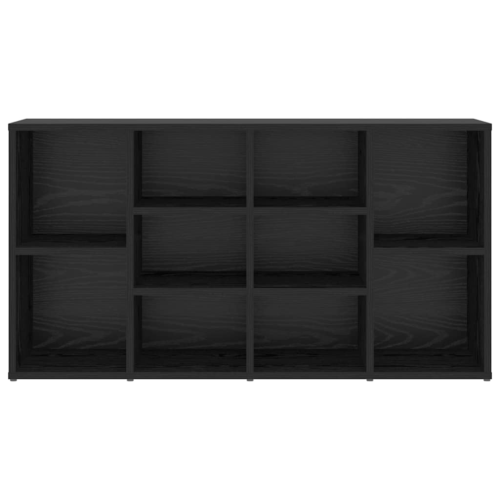 Shoe Bench Black Oak 103 x 30 x 54.5 cm Engineered Wood