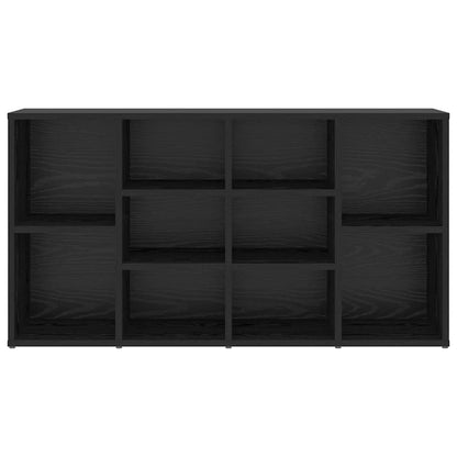 Shoe Bench Black Oak 103 x 30 x 54.5 cm Engineered Wood