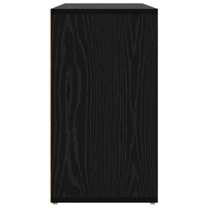 Shoe Bench Black Oak 103 x 30 x 54.5 cm Engineered Wood
