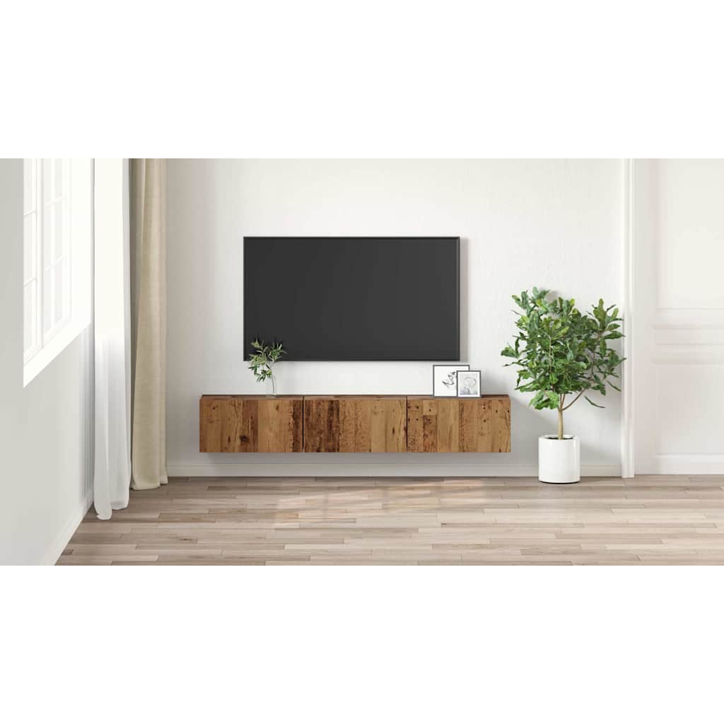 TV Cabinet Set 3 pcs Brown 60 x 30 x 30 cm Engineered Wood