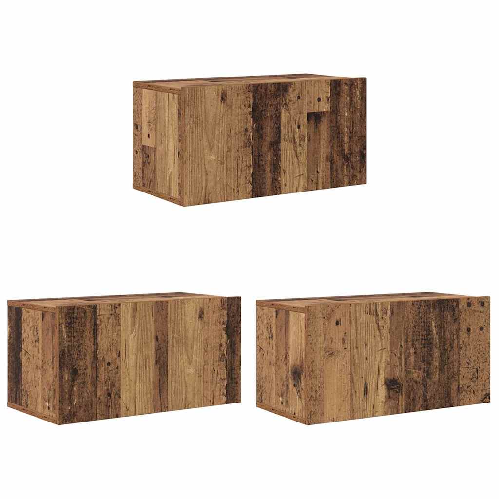 TV Cabinet Set 3 pcs Brown 60 x 30 x 30 cm Engineered Wood