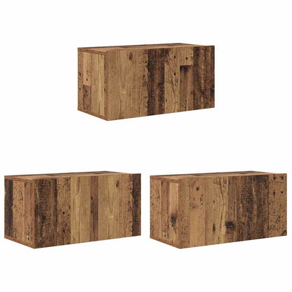 TV Cabinet Set 3 pcs Brown 60 x 30 x 30 cm Engineered Wood