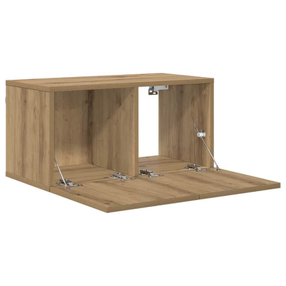 TV Cabinet Set 3 pcs Brown Engineered Wood
