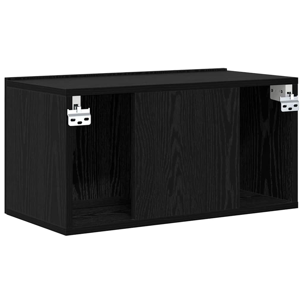 TV Cabinet Set Black 60 x 30 x 30 cm Engineered Wood