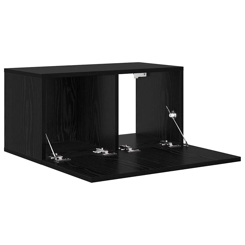 TV Cabinet Set 3 pcs Black 60 x 30 x 30 cm Engineered Wood