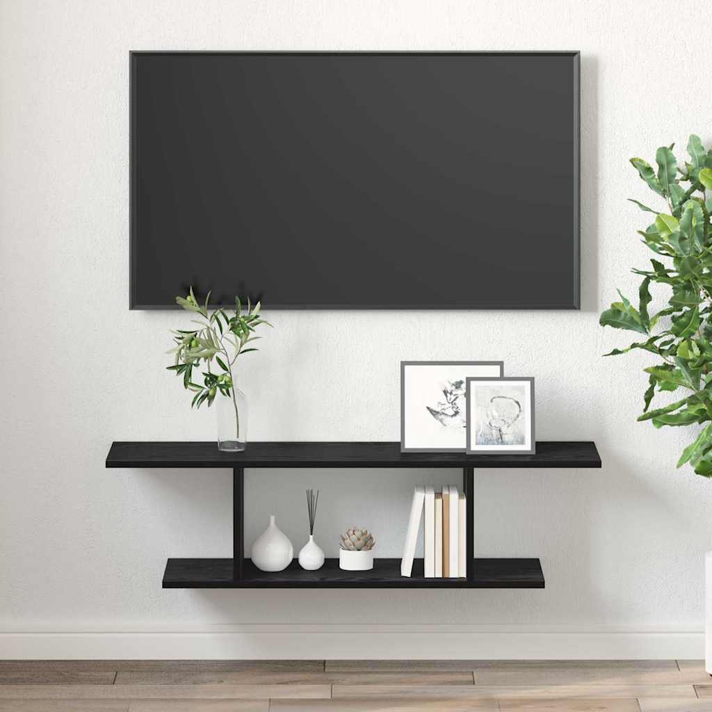 TV Cabinet Set Black 103 x 30 x 26.5 cm Engineered Wood