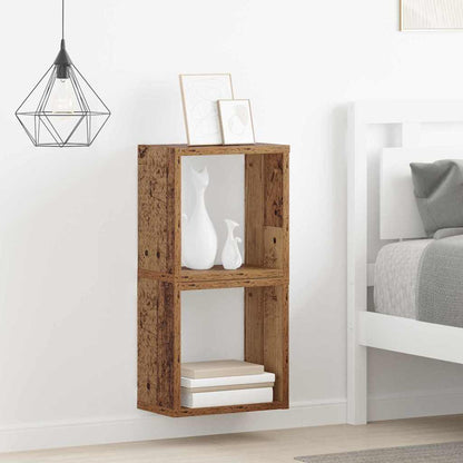 Wall Shelves with Shelf Wall-mounted Old Wood Engineered Wood