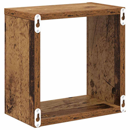 Wall Shelves with Shelf Wall-mounted Old Wood Engineered Wood